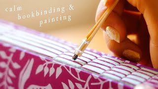 Making a Watercolor Sketchbook  ASMR bookbinding  painting [upl. by Pomfrey]