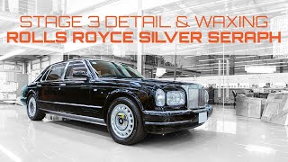 DEEP CLEANING A 1998 ROLLS ROYCE Silver Seraph  Extensive Stage 3 Detail Interior Clean amp Waxing [upl. by Okubo970]