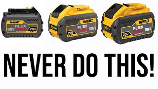 NEVER USE DEWALT FLEXVOLT BATTERIES ON 20V MAX TOOLS [upl. by Haldi228]