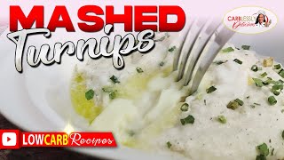 💖 CREAMY MASHED TURNIPS  Best low carb substitute for mashed potatoes 💖 [upl. by Nilrev]