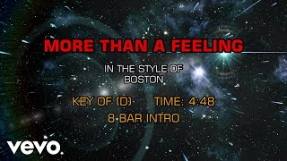 Boston  More Than A Feeling Karaoke [upl. by Ahseya881]