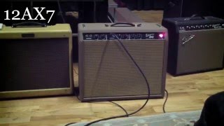 12ax7 VS 12au7 in V1 First Stage Preamp on Fender Brown Deluxe [upl. by Bunting]