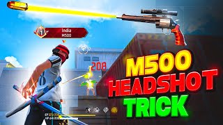 Secret  M500  One Tap Headshot Trick 🔥 Only Red Number Setting  In Mobile [upl. by Nellac122]