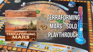 Terraforming Mars  Solo Playthrough [upl. by Cadell]