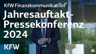 JahresauftaktPressekonferenz 2024  KfW Finanzkommunikation [upl. by Ellard]