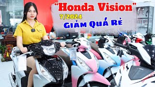 Honda Vision 2024  Giá Xe Vision Mới Nhất Đầu 72024 Giảm Quá Rẻ [upl. by Fagaly]