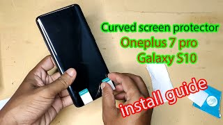 How to install curved screen protector [upl. by Burra126]