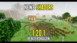 Mcpe 121 NewB Shaders Chuva ultra realista [upl. by Onairotciv755]