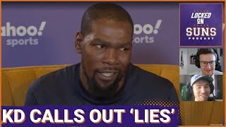 Kevin Durant Denies Lies About Phoenix Suns Turmoil Refutes Trade Rumors [upl. by Capello]