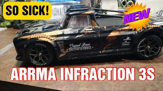 NEW RC CAR ARRMA INFRACTION 3S BLX UNBOXING  FIRST IMPRESSIONS [upl. by Wickham]