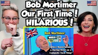 American Couple Reacts Would I Lie To You BOB MORTIMER FIRST TIME Seeing Bob Mortimer EVER [upl. by Nylhtac]