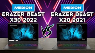 The Medion Erazer Beast X30 vs Medion Beast Erazer X20  Bit by Bit Comparison [upl. by Noir]