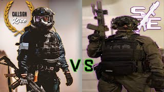 Strike Entertainment v Callsign Rice  Whos better at airsoft [upl. by Efi]