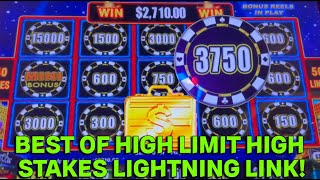 OVER 2500000 IN WINS Best of High Limit Lightning Link High Stakes Slots [upl. by Annaik598]