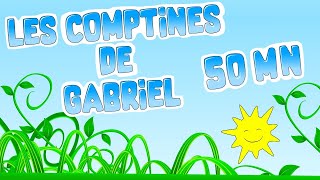 Comptines pour Enfants 50 min  Les Comptines de Gabriel [upl. by Neirual]