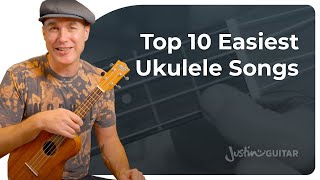 10 Easy Ukulele Songs  2 Chords amp 1 Finger [upl. by Joyann]