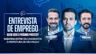 ENTREVISTA DE EMPREGO  Quem será o próximo prefeito de SP NUNES X BOULOS  2510 às 12h [upl. by Oguh]