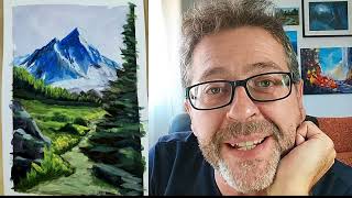 How to paint a Landscape with Gouache [upl. by Ahsaet]