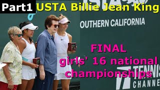 Part1 USTA girls 16 national championships 🔥 Christina Lyutova vs Anita Tu 🎾 USTA tennis 2023 🔥🎾 [upl. by Adnopoz71]