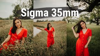 Sigma Art 35  Nikon D750  Natural Light Photoshoot [upl. by Ehman996]