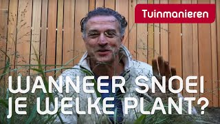 Wanneer snoei je welke planten  Tuinmanieren [upl. by Adialeda]