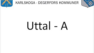 Uttal – A  Vuxnas lärande Karlskoga Degerfors wwwuttalse [upl. by Dorrej]