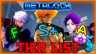 METALOCK Tier list atualizada [upl. by Kramer]