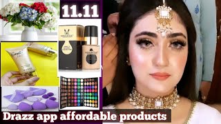 Makeupaffordable make up productsDrazz app unboxing productsbest karylon basereview [upl. by Antonio]