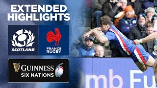 Scotland v France  Extended Highlights  2022 Guinness Six Nations [upl. by Nylauqcaj]