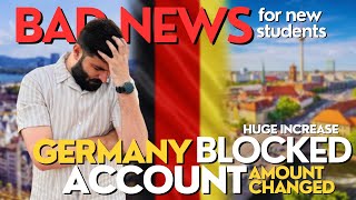 Bad News for New Students  Huge Increase in Germanys Blocked Account Amount  Study in Germany [upl. by Allard845]