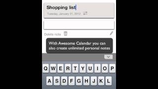 Awesome Calendar for iOS iPhone iPod Touch iPad [upl. by Sadiras490]