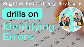 Language Proficiency Reviewer Drills Identifying Errors  Review Central [upl. by Neetsuj389]