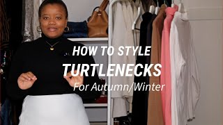 How to Style a Turtleneck Effortless Autumn amp Winter Outfits  CalyciousLoves [upl. by Alaham]