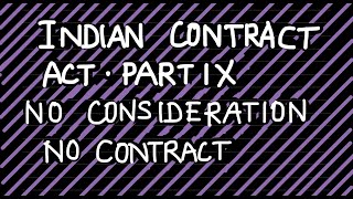 Indian Contract Act 1872  No Consideration No Contract cmafoundation cmainter [upl. by Suolekcin851]