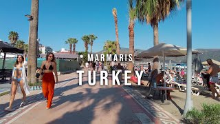 4K Marmaris Turkey  Walking Tour 2022  Mediterranean Coast 2022 [upl. by Lleder]