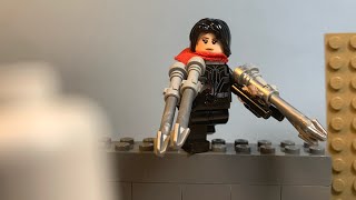 Lego Attack on titan Mikasa Vs The Warhammer titan [upl. by Merp150]