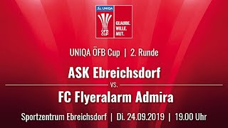 24092019  1900  2  ASK EBREICHSDORF EBR  FC FLYERALARM ADMIRA ADM  Livestream [upl. by Oirom]