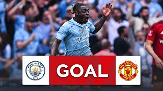 GOAL  Jeremy Doku  Manchester City 12 Manchester United  Final  Emirates FA Cup 202324 [upl. by Brantley]