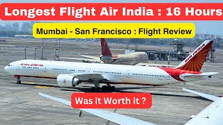 Air India Flight Review Economy Class  Mumbai  San Francisco  Boeing 777200 LR [upl. by Atteuqnas]