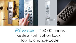 KEYLEX 4000 Mechanical Keyless Lock  Code Change Instruction [upl. by Aneeroc]