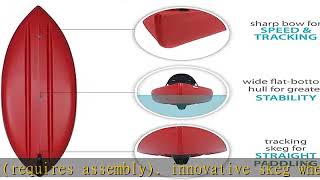 Lifetime Kodiak Canoe with 2 Paddles Red 13 [upl. by Yssor]