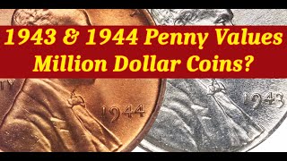 1943 amp 1944 Lincoln Cents Worth A Million Dollars [upl. by Atinal]