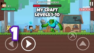 My Craft Craft Adventure  Gameplay Walkthrough Android Part 1  Levels 110 [upl. by Yalhsa273]