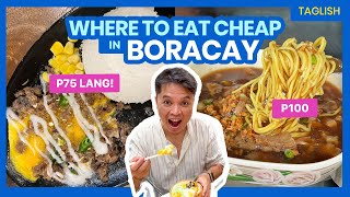 8 BORACAY BudgetFriendly Restaurants amp Food Spots • Filipino w ENG Sub • The Poor Traveler [upl. by Eirrok]