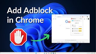 How to Download and Install AdBlock in Google Chrome [upl. by Cherida676]