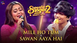 Mile Ho Tum X Sawan Aaya Hai  Neha Kakkar amp Faiz  Live Performance  Indian Idol Special [upl. by Corette782]