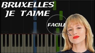 Angèle  Bruxelles je taime Piano facile [upl. by Panter]