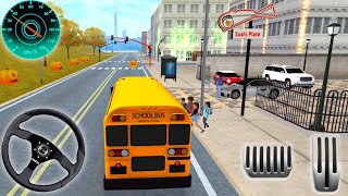 School Bus Driving Simulator  City Schools Bus DrivingAndroid Gameplay [upl. by Broeder]