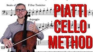 Piatti Cello Method  F Major Scale Arpeggio and Exercises  Cello Lesson [upl. by Emawk]