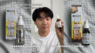 Trying Garnier Vitamin C Overnight SerumSerum which brightens you skin within week [upl. by Limoli]